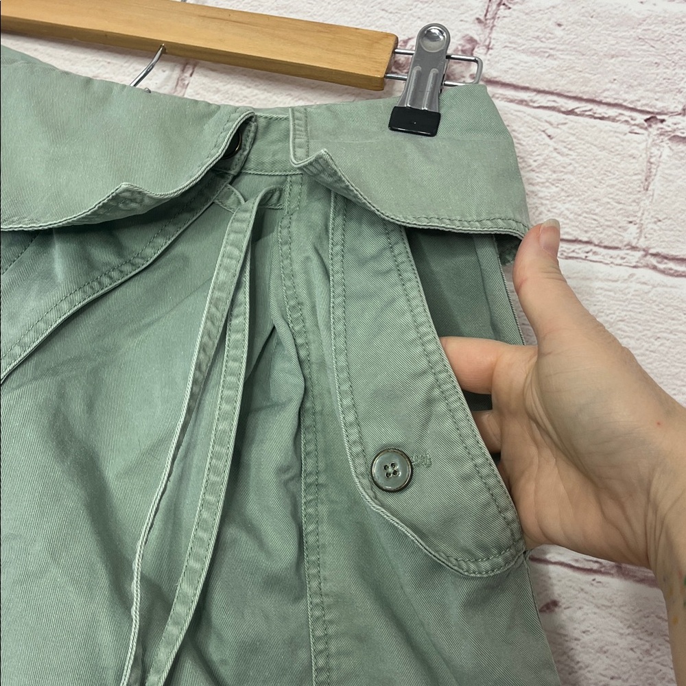 Ulla Johnson Carter Cotton Twill Shorts in Sage Like New Size 4 - Picture 5 of 11